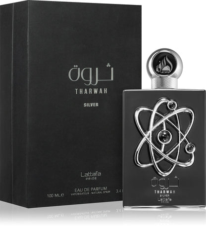 Lattafa Pride Tharwa Silver Eau de Parfum, 100ml
