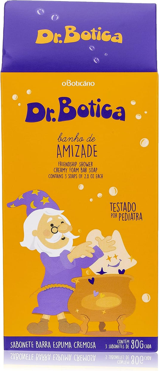 Sabonete Barra Dr. Botica Banho De Amizade 3 unidades 80g cada