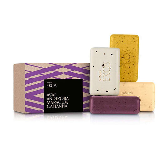 Sabonete Ekos - Acai, Andiroba, Castanha e Maracuja (4x100Gr)