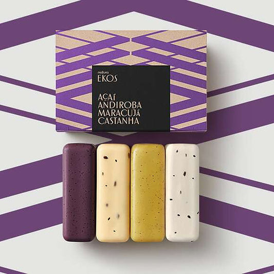 Sabonete Ekos - Acai, Andiroba, Castanha e Maracuja (4x100Gr)